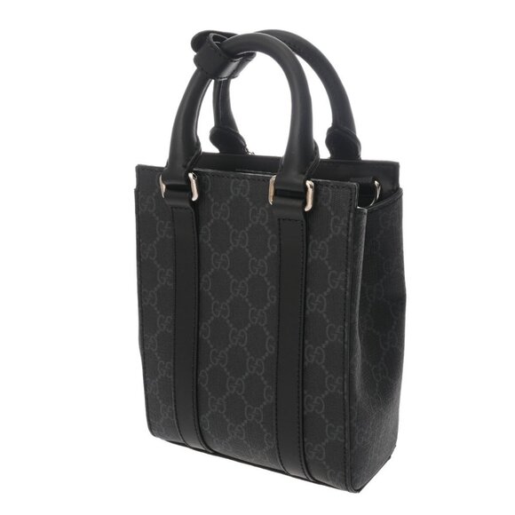 GUCCI 2WAY Mini Tote Bag Black/Noir 696010 shoulder bag 800000137373000 - Picture 2 of 7